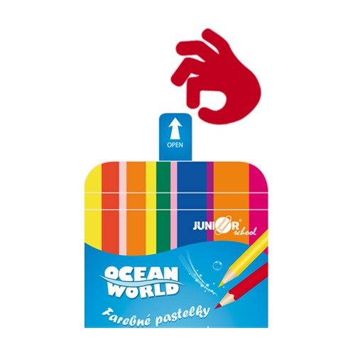JUNIOR Ocean World trikotne barvice 12 kos