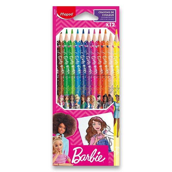 MAPED Barbie barvice 12 kos